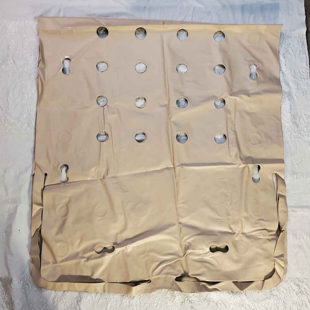 EHOB Waffle Inflatable Air Mattress Overlay w/ built-in Straps 86"x40"